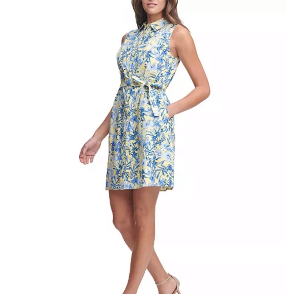 Tommy Hilfiger Belted Shirt Dress Sz  8 NWT